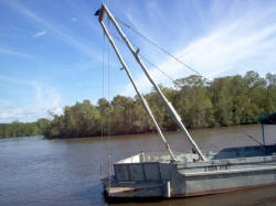 Barge Bow A Frame and Spud Guides