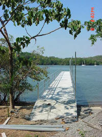 bridge out to floating docks